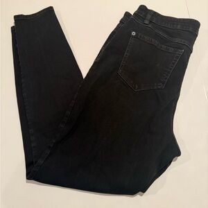 INC DENIM Madison Skinny Classic Black Jeans for Women